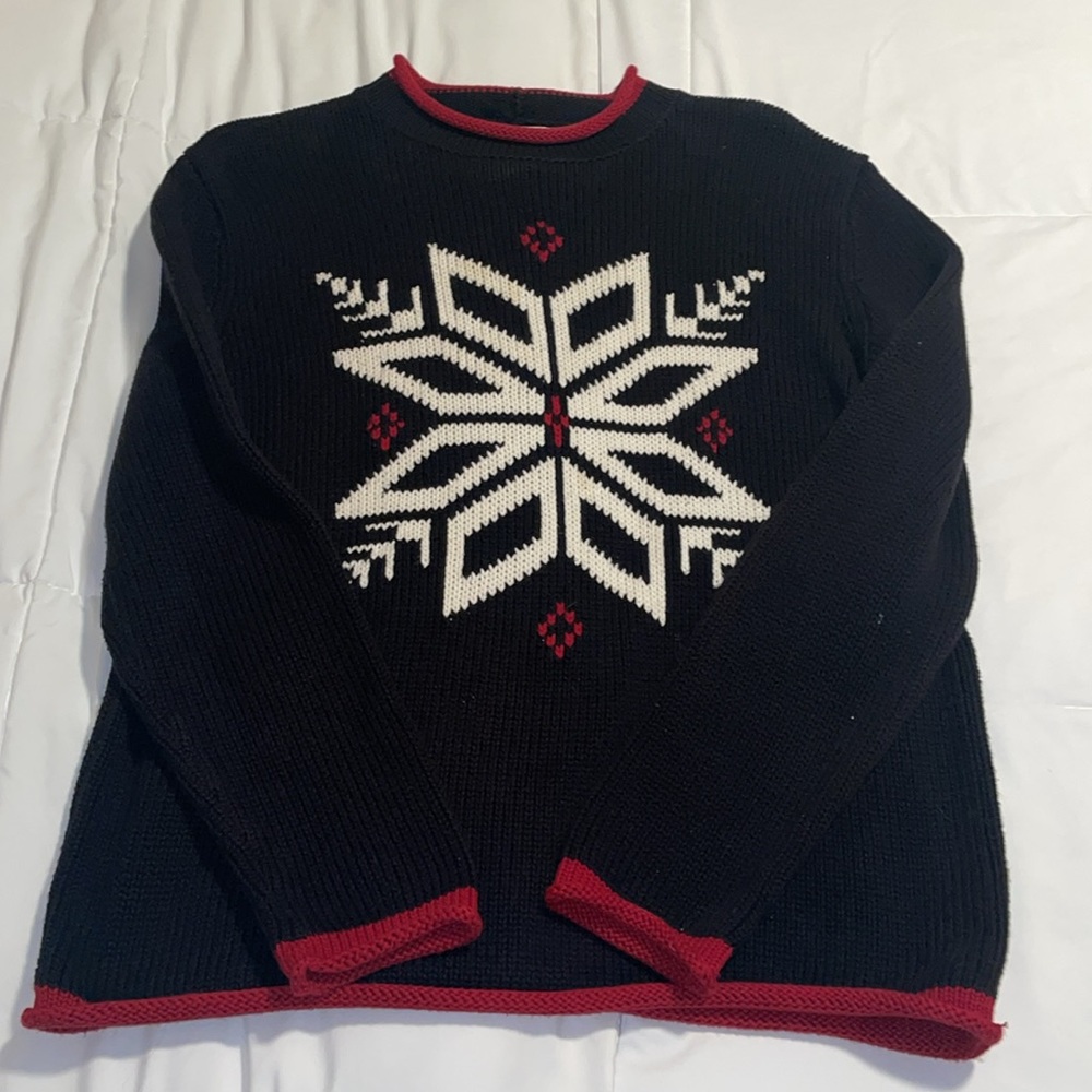 ❄️⛄️Jones New York Holiday Snowflake Sweater